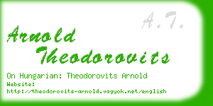 arnold theodorovits business card